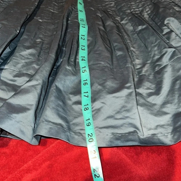 Reiss teal high waisted pleated corset detail circle skirt Sz 2 - Picture 9 of 17